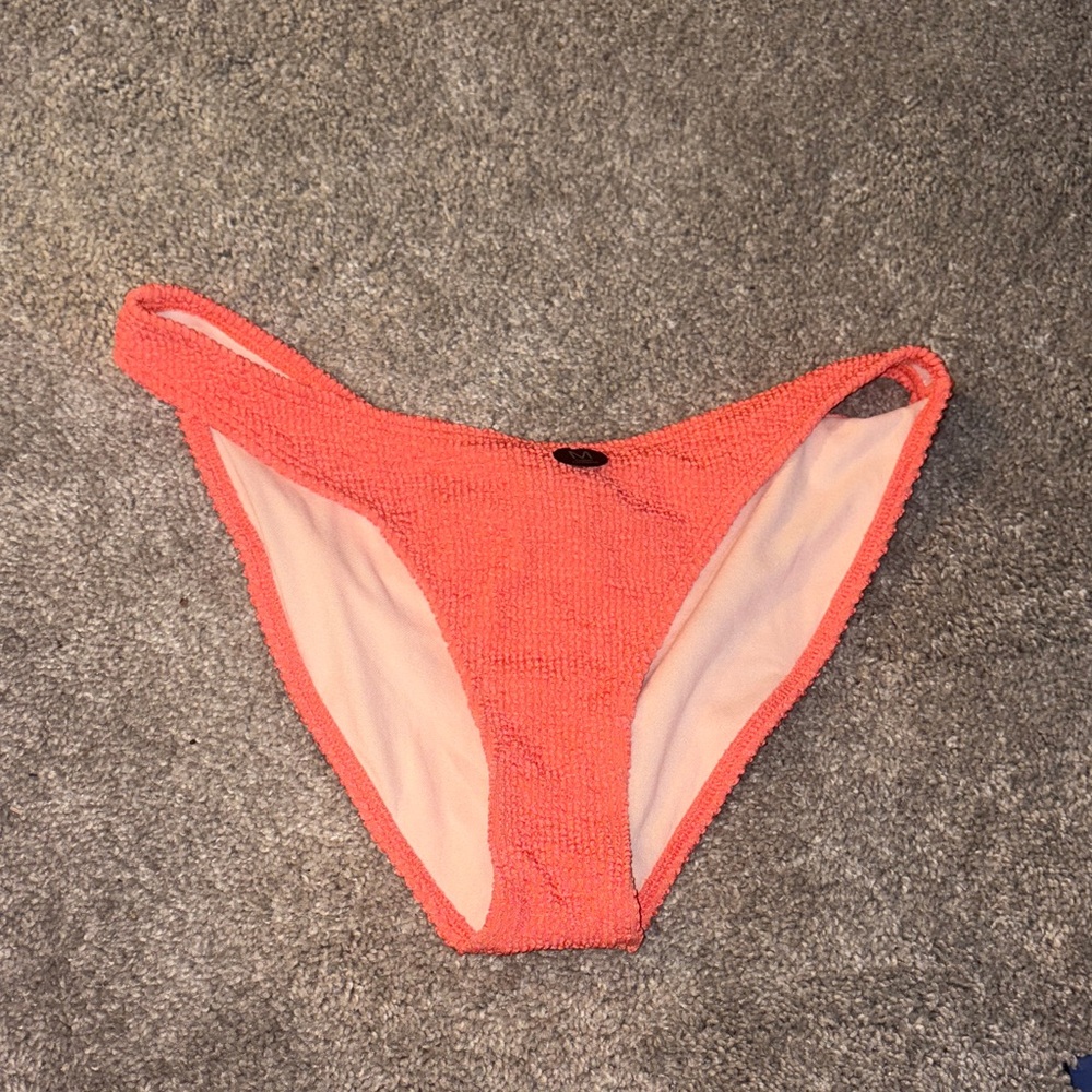 Cotton On Coral Bikini Bottom textured size M new